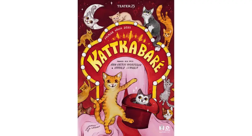 affisch med en katt